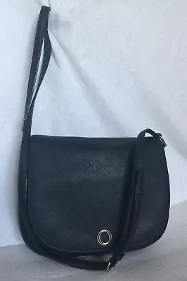 $119 • Buy OROTON Black Leather Cross Body/Shoulder Bag / Handbag