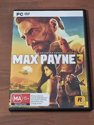 Max Payne 3 PC CD ROM Video Game PAL + Manual • $8.98