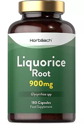 Liquorice Root Extract 900mg | 180 Capsules | Pure Licorice Root Powder | For M • £21.39