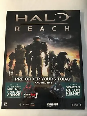 Halo: Reach GameStop Promotional Display Poster 22 X 28 - Rare • £120.64