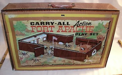 MARX FORT APACHE CARRY-ALL PLAY SET 1960s BOXED • $99.99