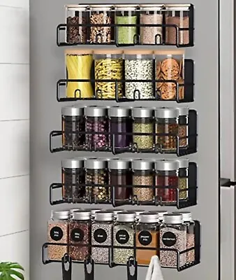 Magnetic Spice Rack Organiser 5 Teir For Refrigerator And Microwave Cover  • £18.99