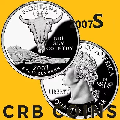 2007-S Montana Proof State Quarter - Clad (UNC) - KM#396 - SQ41SC • $2.76