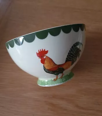 Three Fairmont & Main Footed Breakfast Bowls In Cockerel Pattern  Pre-owned • £9.99