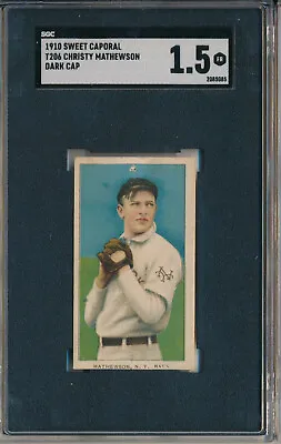 1910 T206 Sweet Caporal - Christy Mathewson Dark Cap - Sgc 1.5 Fr (svsc)  • $1499.99