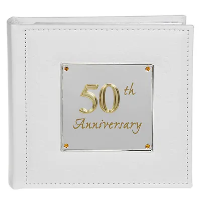 £16.95 • Buy Deluxe Photo Album - 50th Golden Anniversary Gift Holds 80 6x4  Photos   