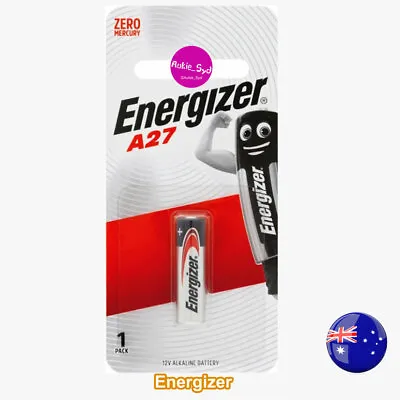 Genuine Energizer A27/27A Blister Battery/Batteries Garage Remote Alarm And More • $18.90