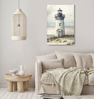 Lighthouse Print Picture Canvas Wall Art Living Room Framed Decoration • £19.99