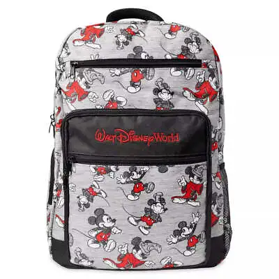 Walt Disney World Parks Mickey Mouse All Over Sketch Back Pack Bag • $64