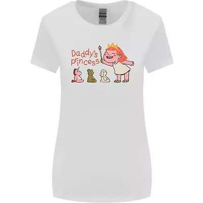 Daddys Princess Funny Unicorn Teddy Bear Womens Wider Cut T-Shirt • £9.99