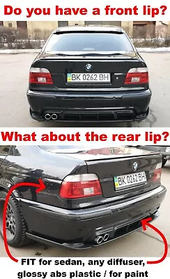 BMW E39 Rear Bumper Lip M5 Splitter Lip Spoiler HAM Style ABS GLOSS FOR PAINT • $154.99