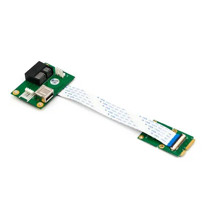 Mini PCI-E To PCI-E Express 1X Extension Cord Adapter Card With USB Riser Card  • $13.99