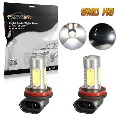 2x H11 H8 DRL Fog Light Headlight Bulbs CREE Q5 High Power Projector 4 SMD LED • $12.53