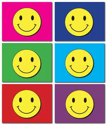 Smiley Face Note Cards With Envelopes - Blank Inside - 5.5 X4.25 -12 Or 24 Packs • $13.45