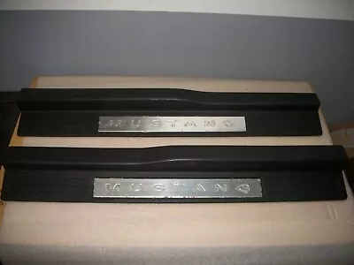 Ford Mustang  2005-2009 OEM Left & Right Black Door Sill Plates Used • $30