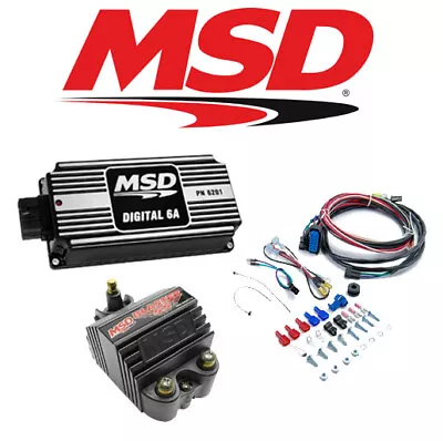 MSD 99553 Black Ignition Kit 62013 Digital 6A Ignition Box/82073 Blaster SS Coil • $404.95