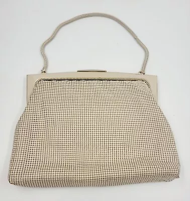 Vintage Glomesh Womens Evening Bag White /Cream • $49