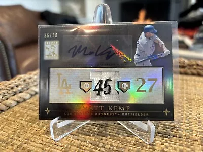 2010 Topps Tribute Matt Kemp Logo Laundry Tag /50 Auto DODGERS • $44.99