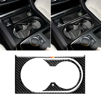 For Mercedes Benz GLS GLE GL ML Carbon Fiber Console Water Cup Holder Trim Cover • $16.37