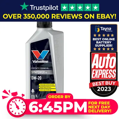 £14.59 • Buy Valvoline SYNPOWER FE 0W-20 Synthetic Engine Oil 1L