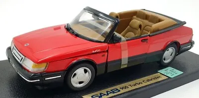 Anson 1/18 Scale Diecast 30307-W - Saab 900 Turbo Cabriolet - Red • $144.99