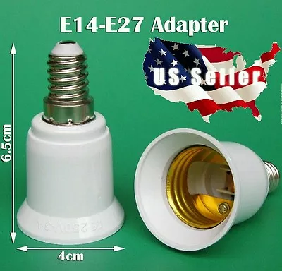 10x E14 To E27 Base LED / Halogen Light Bulb Convert Adapter CEILING FAN / LAMPs • $10.90