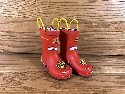 Western Chief Lightning McQueen Rain Boots Boys Infant-Toddler Boot Size 6 • $33.25
