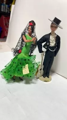 Vintage- 1960's Marin Chiclana Spanish Flamingo Flamenco Dancers Made In Spain • $59