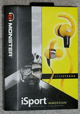 Monster ISport Livestrong In-Ear Only Headphones - Yellow • $99