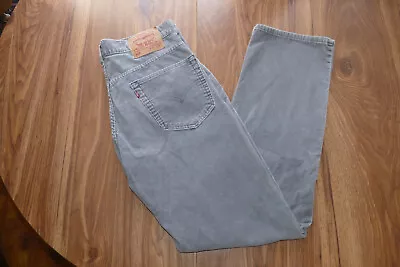 Levi's 505 Straight Leg Corduroy Mens Pants Size - Gray - 34 X 32 • $19.95