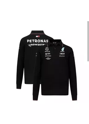 Mercedes F1 AMG Petronas 2023 Long Sleeve Knitted Polo Size Small BNWT £29.99!!! • £29.99