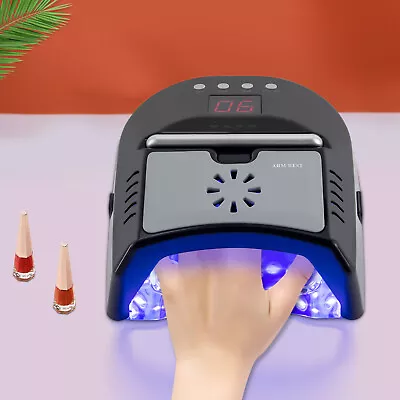 Cordless 72W UV LED Nail Lamp Rechargeable Nail Dryer+Fan For Gel Nails Pedicure • $93.10
