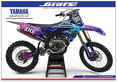 YAMAHA Complete Dirt Bike Graphics Kit YZ YZF WR F X 50 65 80 85 125 250 450 MX • $159