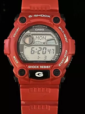 Casio G-Shock 3194 Red Men’s Watch G-7100A New Battery • $15.50