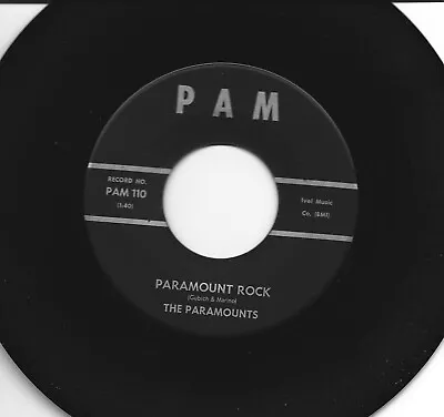 Rockabilly 45 - Paramounts - Paramount Rock  / Judy - Two Sider - Hear 1959 Pam • $10.50