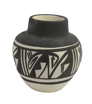 3  Black & White Modernist Vase Mid Century Modern - Signed #OJ • $24.50