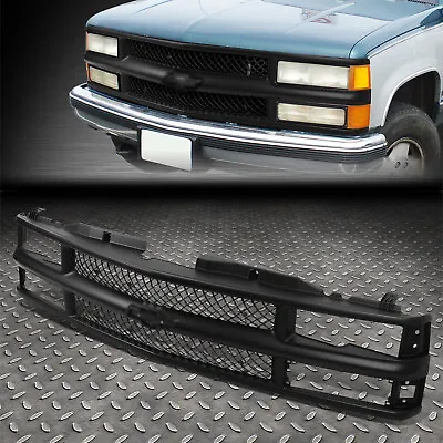 For 94-00 Chevy C10 C/k/tahoe/blazer Front Bumper Black Abs Meshed Grille/frame • $186.96