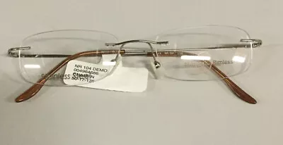 Naturally Rimless Eyeglasses NR-104 Champagne 50-17-135 - B8 • $24.95