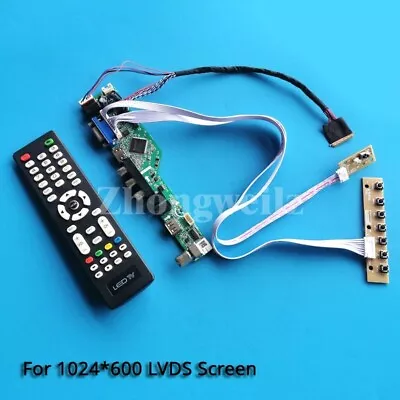 Kit For HSD101PFW2-B00/A00/A02 1024*600 VGA HDMI USB LVDS TV Drive Board 40-Pin • $24.09