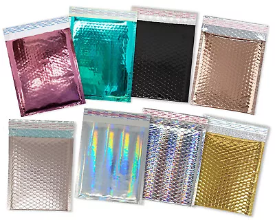 6x10 8.5x12 METALLIC BUBBLE MAILERS Glamour Padded Quality Shipping Envelopes  • $11.95