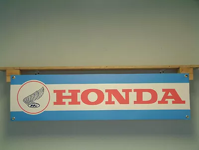 Honda Banner Motorcycle Workshop Retro Vintage Classic Bike Garage Display Sign • $18.82