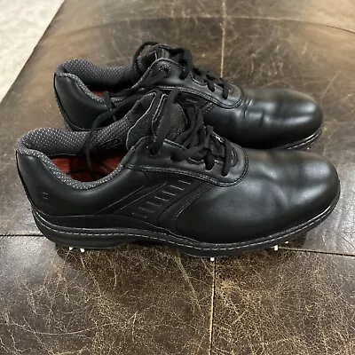Footjoy Contour 54018 Men’s Black Leather Golf Shoes Size 9M • $50