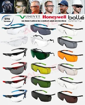 £18.69 • Buy Bolle Honeywell Univet OTG Safety Glasses Goggles Eyewear Fit Over Spectacles