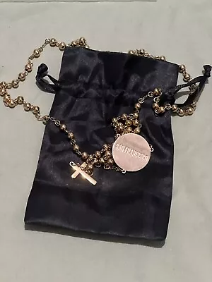 MADONNA OFFICIAL CELEBRATION TOUR ROSARY RARE GOLD SAN FRANCISCO NEW Ships Now! • $255