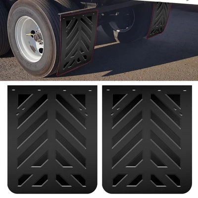 $54.99 • Buy 24 *30  Pair Universal Rubber Semi Truck Trailer SUV Pickup Mud Flaps Heavy Duty