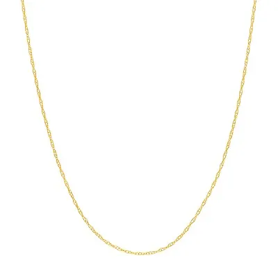 $35.49 • Buy 0.60mm Rope Chain Real 14K Yellow Gold 18 