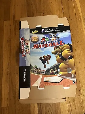 VTG Nintendo Mario Baseball Gamecube 18x13” Promo Box Store Display Kiosk • $164.95