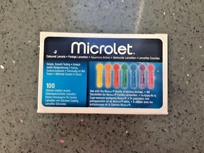 Bayer Contour Ascensia Microlet Lancets Box Of 100 **BRAND NEW & SEALED** • £9.99