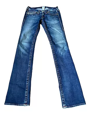 True Religion Straight Low Rise Johnny  Stretch Jeans   - Size 27 #112790/30427 • $39.99