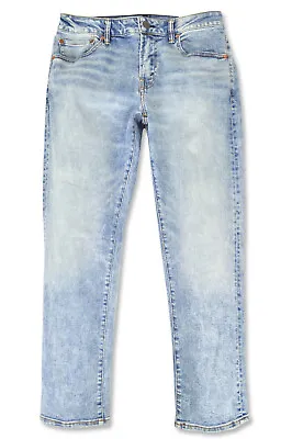 American Eagle Mens 5374455 Airflex Slim Straight Jeans Faded Light Blue Wash • $27.25